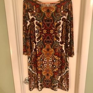 Bohemian/Fall Color Pull over Dress